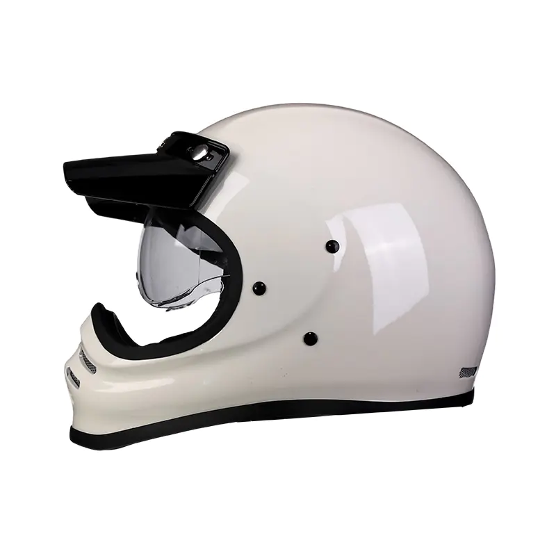 881 Fiberglass Full Face Motorcycle Helmet Motocross Helmet na may Kumportableng Liner