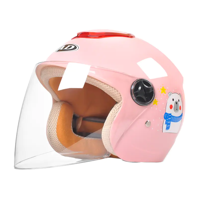 703 ABS Kids Open Face Motorcycle Helmet Cartoon patterned Motocross Helmet
